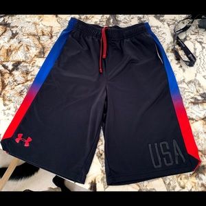 Under Armour Black USA Shorts Youth